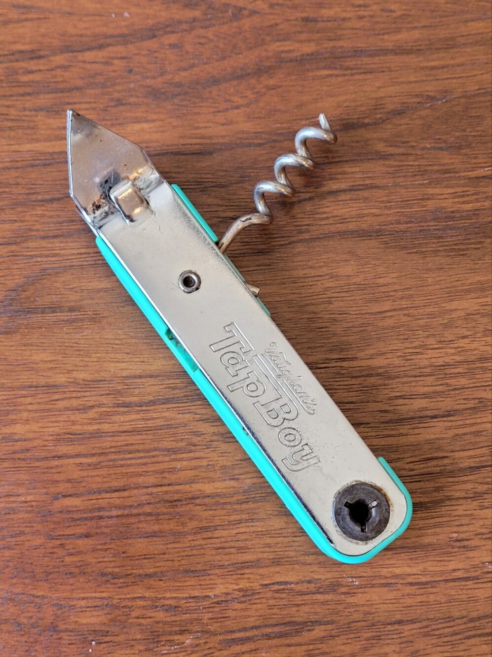 Vintage "Tap Boy" Bottle Opener with Corkscrew
